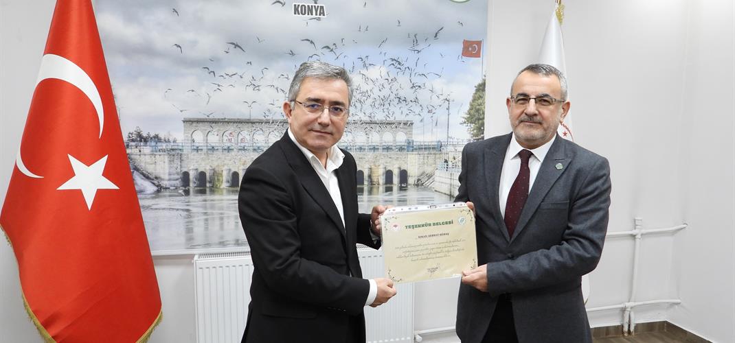 Teşekkür Belgesi Verildi...